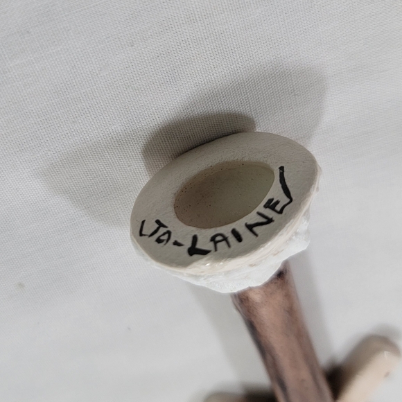 Jo Laine Vintage Christmas Village Railroad Crossings Sign Porcelain - Picture 3 of 8